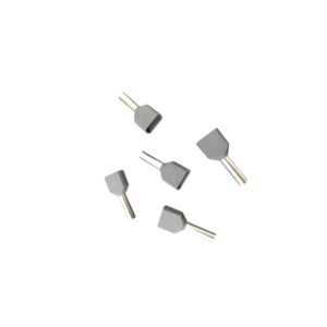 FERRUL DOBLE 2X2.5MM GRIS BL100