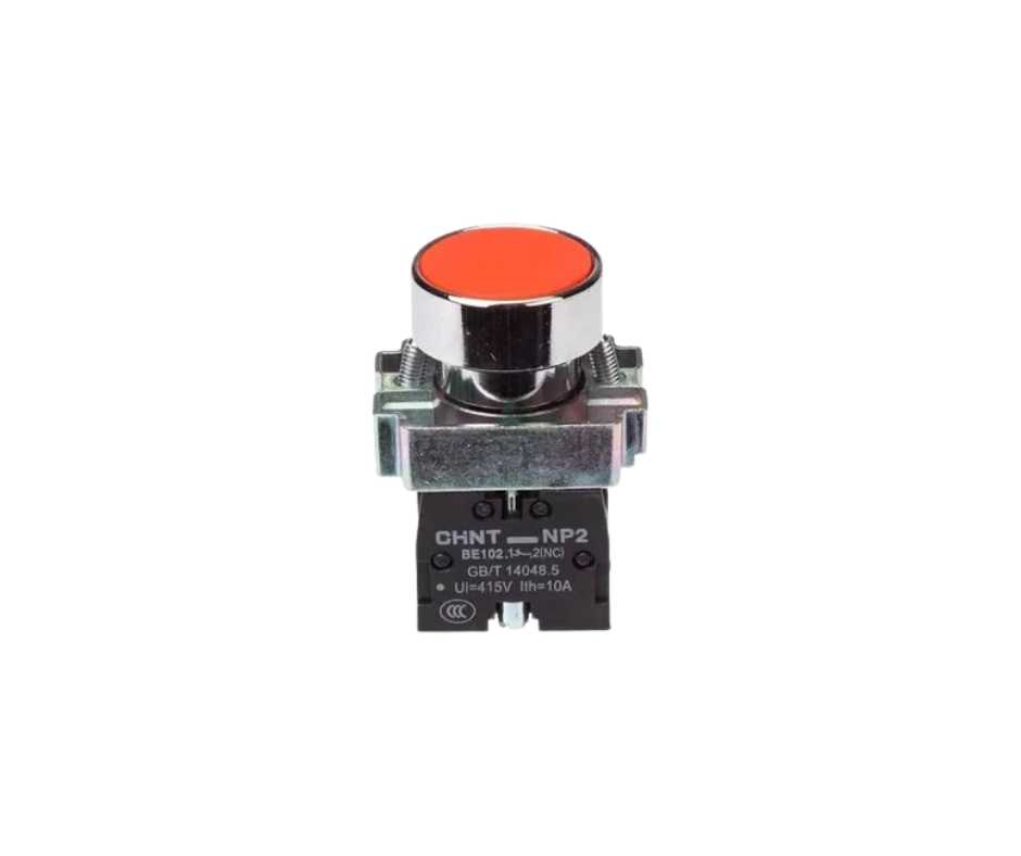 PULSADOR METÁLICO ROJO IP40 CNC