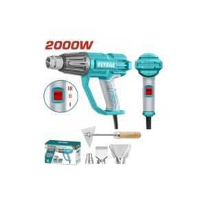 PISTOLA DE CALOR 2000W 3BOQUILLAS+RASPADOR TOTAL